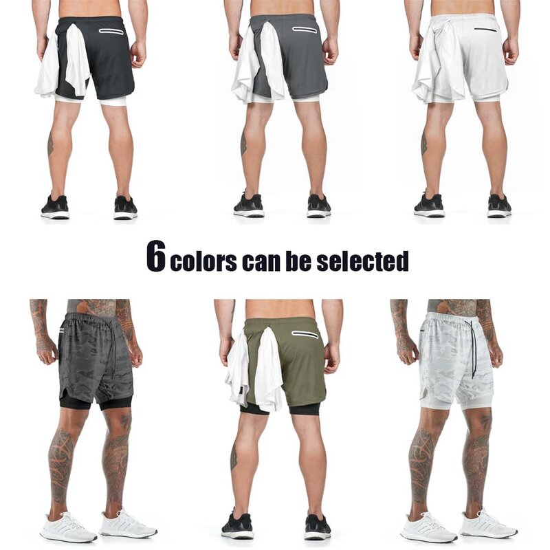 WorthWhile Running Men Shorts Summer Sports Quick Dry Crossfit Wear Jogging Gym Fitness Workout Sportwear Compression Shorts