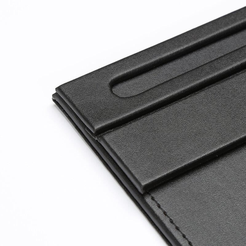 Presse-papier A4 à Clip magnétique, pour dossiers et tablettes, fournitures de bureau, portefeuilles en cuir noir, Messager