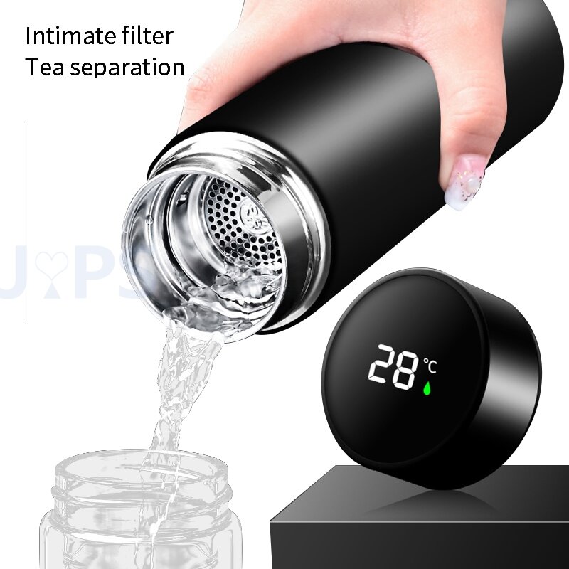 Intelligente Edelstahl Thermos Temperatur Display Smart Wasser Flasche Vakuum Flaschen Thermoskannen Kaffee Tasse Weihnachten Geschenke