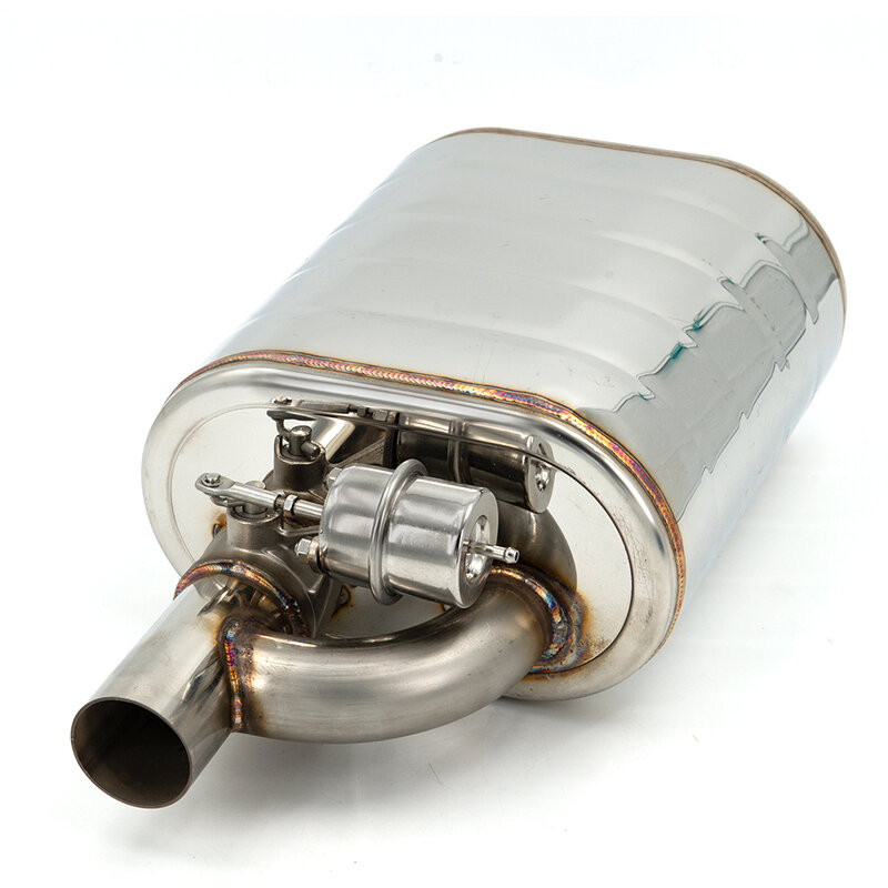 2 "2.5" 3 muffler muffler Polegada silenciador do escape com válvula de descarga aço inoxidável recorte de escape elétrico conjunto controle remoto ou controle obd