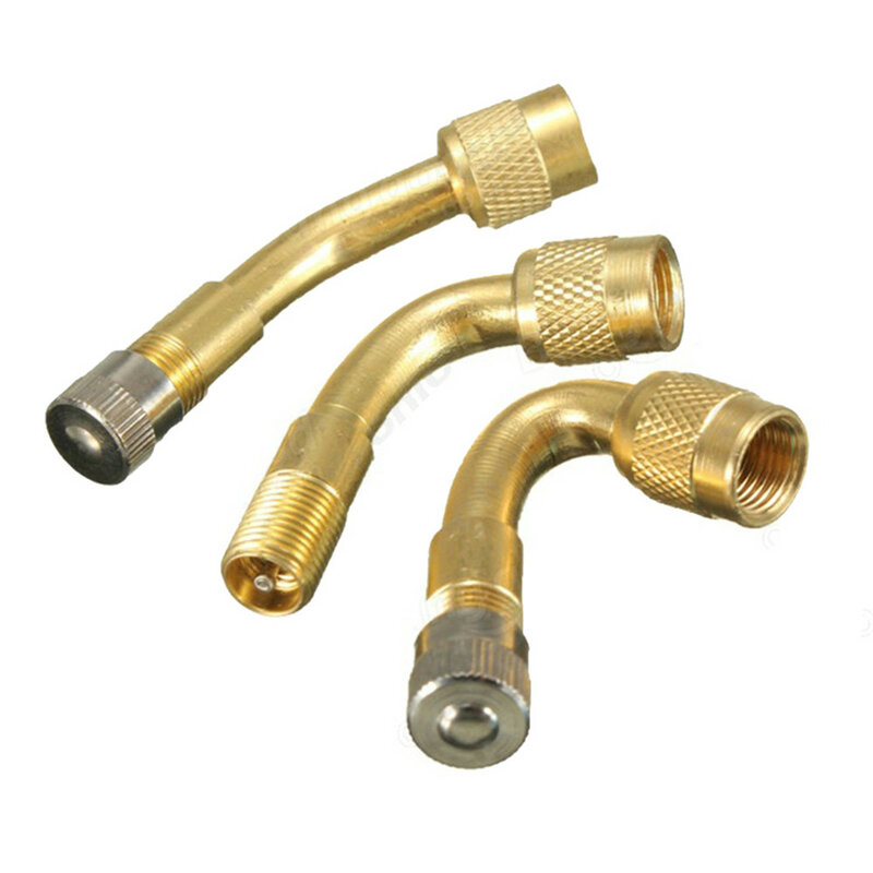 45/90/135 Degree Angle Brass Bike Air Tyre Valve Extender  Bike Motorcycle Valve Adaptor Tyre Inflatable Tube Extension Adapter