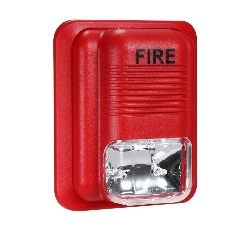 Sistema de Seguridad de sirena estroboscópica de advertencia de alarma contra incendios, adecuado para ser utilizado en oficina, tienda, Hotel, restaurante, Etc.
