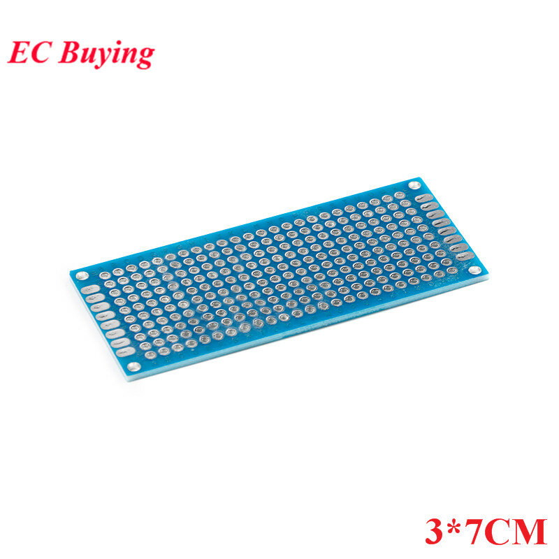 양면 프로토 브레드보드 범용 PCB 실험 회로 기판, 파란색, 2x8cm, 3x7cm, 4x6cm, 5x7cm, 7x9cm, 2.54mm, 5 개 세트