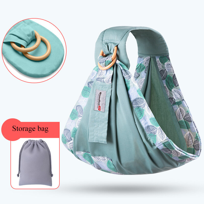 Baby Wrap Carrier Newborn Sling Dual Use Infant Nursing Cover Carrier Mesh Fabric Breastfeeding Carriers Up to 130 lbs