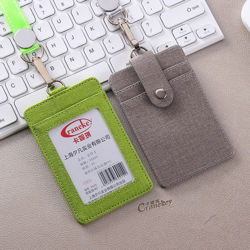 Work card cover chest card chest card student school card meal card cute entrance guard bus card cover lanyard