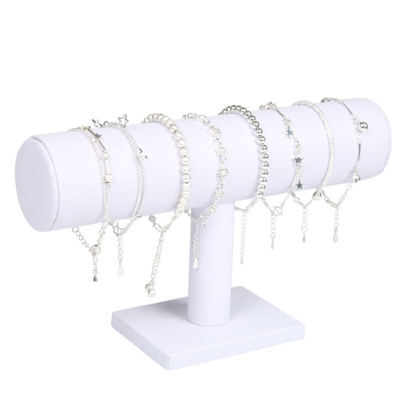 Vários estilos pulseira de veludo do plutônio pulseira de corrente relógio t-bar rack de exibição de jóias suporte caixa de armazenamento caso