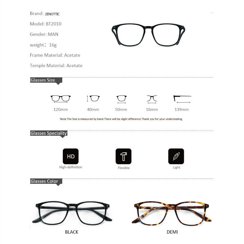 BLUEMOKY-gafas graduadas de acetato para hombre, lentes fotocromáticas ópticas cuadradas para miopía, hipermetropía, antirayos azules