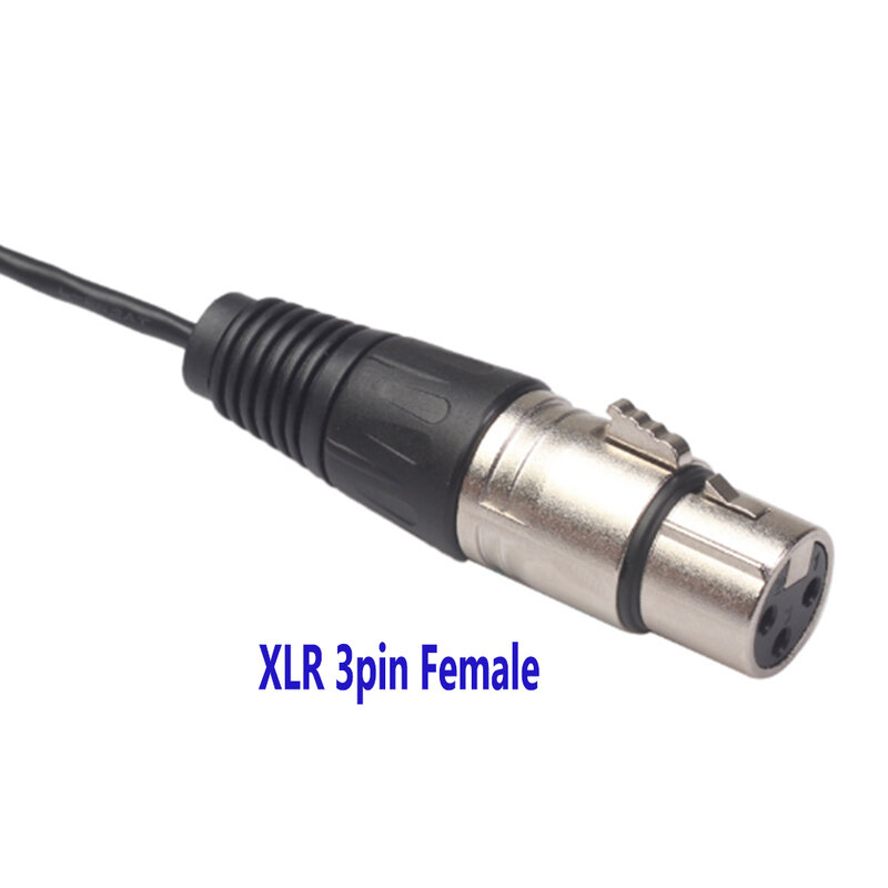 0.3M 0.5M 1M Mini XLR 3pin Male to XLR 3pin Female Cable for Blackmagic Pocket Cinema 4k Camera Audio Line Cable