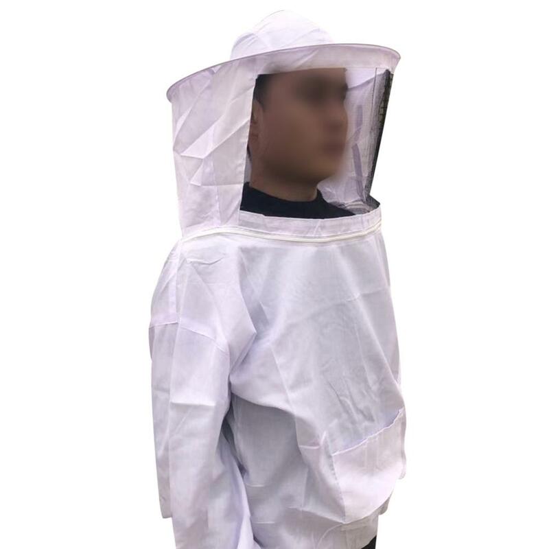 Apicultura vestuário de proteção superior com máscara facial anti-abelha agricultores apicultura terno apicultores abelha terno equipamento