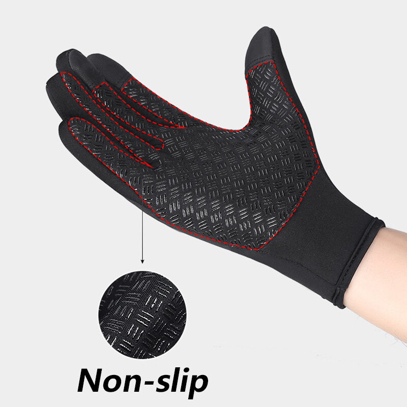Nowe zimowe męskie rękawiczki damskie dotykowe zimne wodoodporne rękawice motocyklowe męskie sporty outdoorowe oraz aksamitne ciepłe rękawice narciarskie do biegania