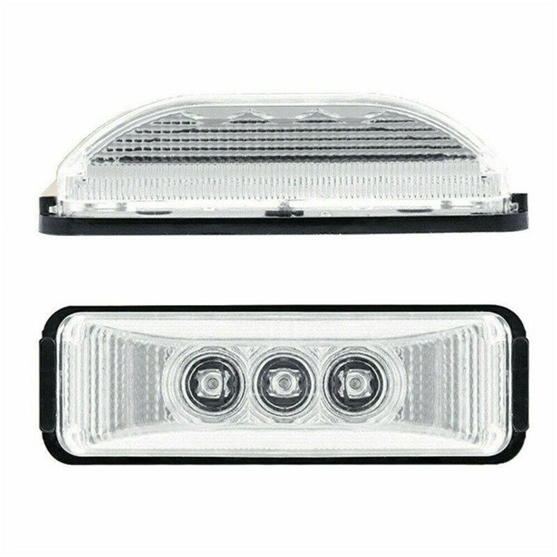 Luz LED para camioneta, luces impermeables para remolque, Blanco claro, 12V, 3 LED, guardabarros delantero, lateral, cabina, camioneta, RV, indicador lateral de camión