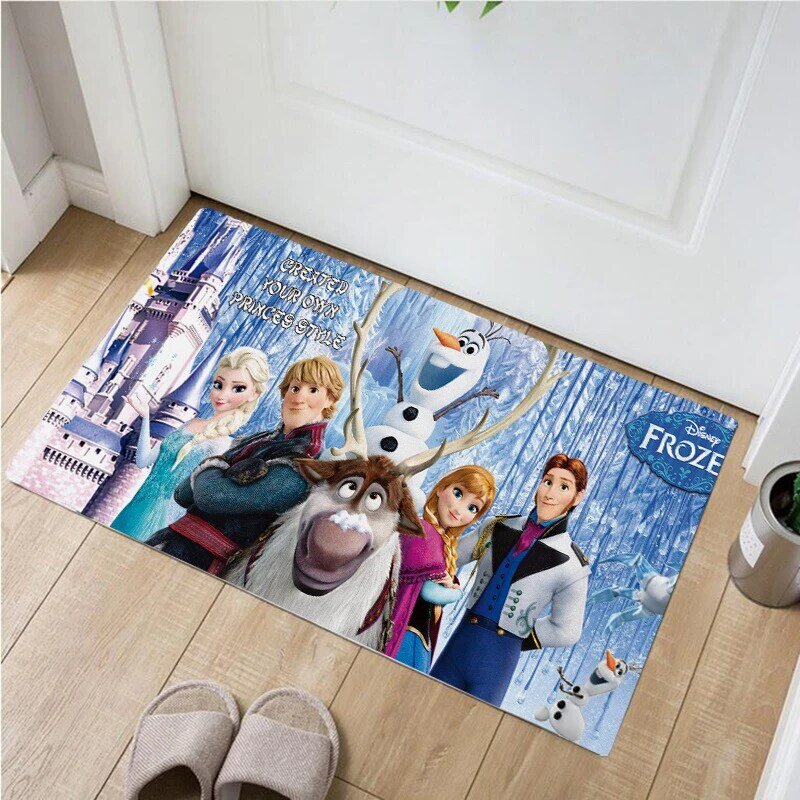 Disney Frozen Anna Elsa Door Mat  Non-slip mat Kids Boys Girls  Carpet  Bedroom Kitchen Carpet Indoor Bathroom Mat