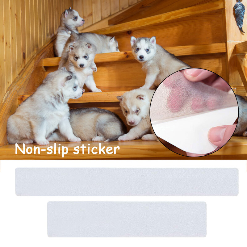 Autocollants d'escalier antidérapants en Pet | Étiquette de pédale d'escalier, 80x10 60x15cm, étiquette Anti-saisie chat, sécurité, étanche, 1 pièce