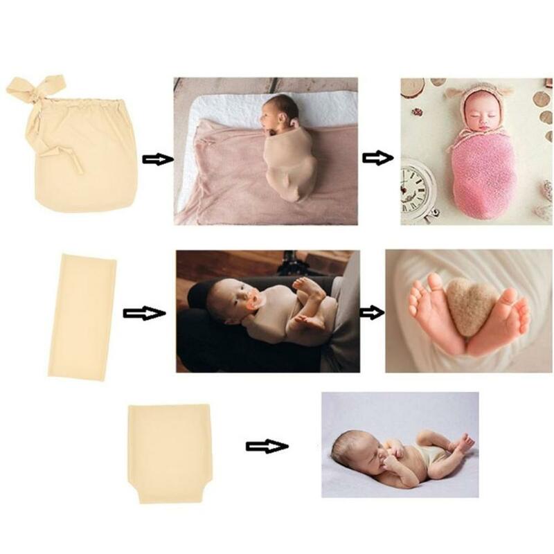 Bolsa de envoltura suave de piel para recién nacido, cubierta de pañal, accesorios de asistente práctico para fotografía, sesión de fotos