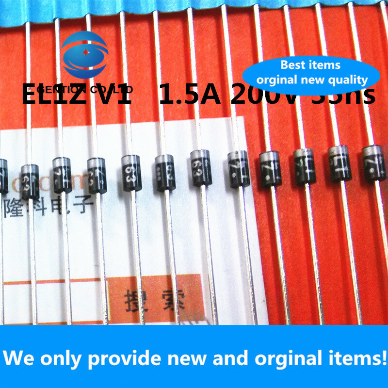 10 sztuk 100% nowy oryginał EL1ZV1 dioda szybkiego odzyskiwania EL1Z DO-41 oryginalne importowane 1.5A 200V prosta wtyczka EL1ZV