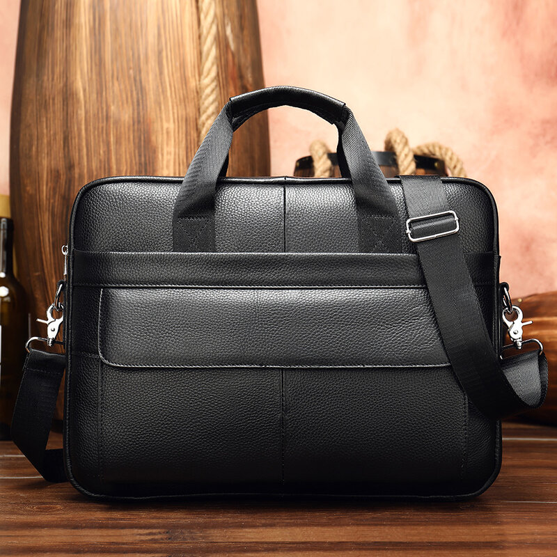Leather Briefcases Men Leather Man Bag Business Leather Briefcase Messenger Bag men's Laptop Bag