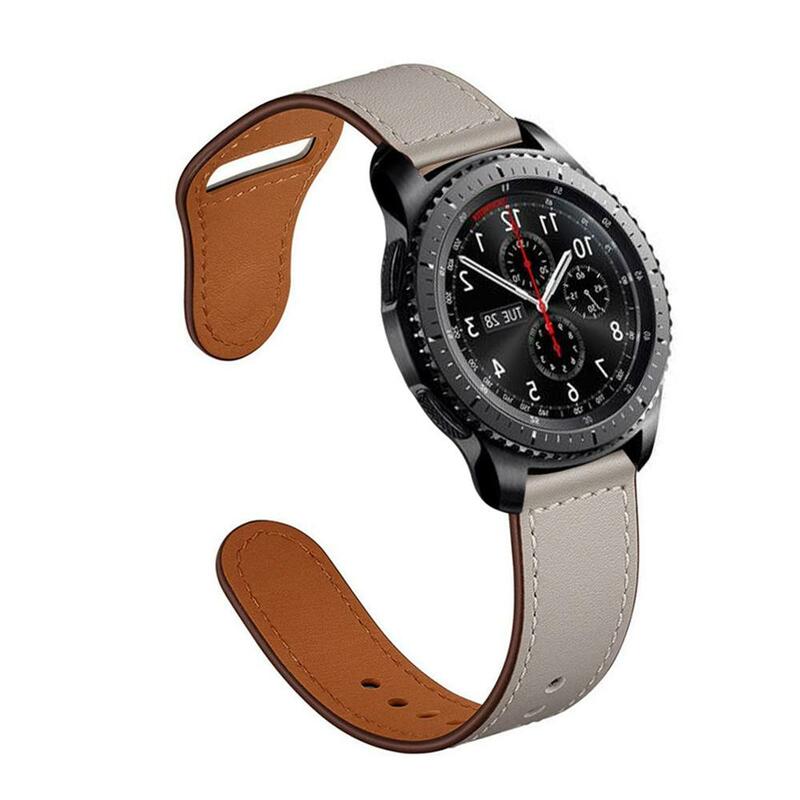 Huawei watch gt 2 ремешок для Samsung galaxy watch 46 мм 42 мм gear S3 frontier active 2 band 22 мм/20 мм браслет из натуральной кожи