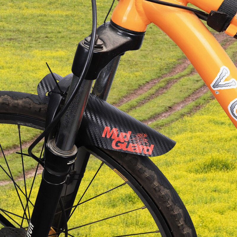 Fina bicicleta pára-lamas de fibra carbono dianteiro/traseiro mtb mountain bike asas lama guarda acessórios ciclismo 8 cores
