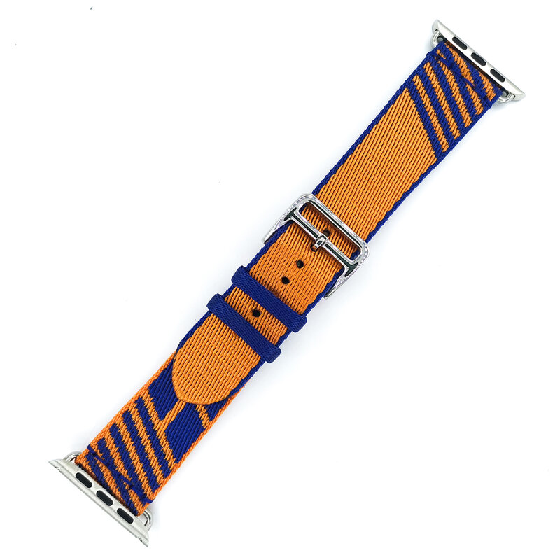 Nylon Braid Jumping Single Tour Watch Strap for Apple Watch 3 4 5 6 SE 7 8 38/40mm 41mm 42/44mm 45mm 49mm Watch Band for iWatch