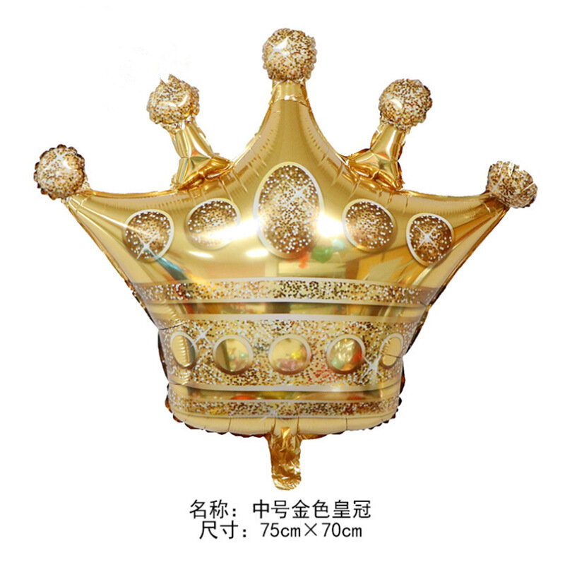 Globos de corona de oro decoraciones para fiesta de cumpleaños niños aniversario