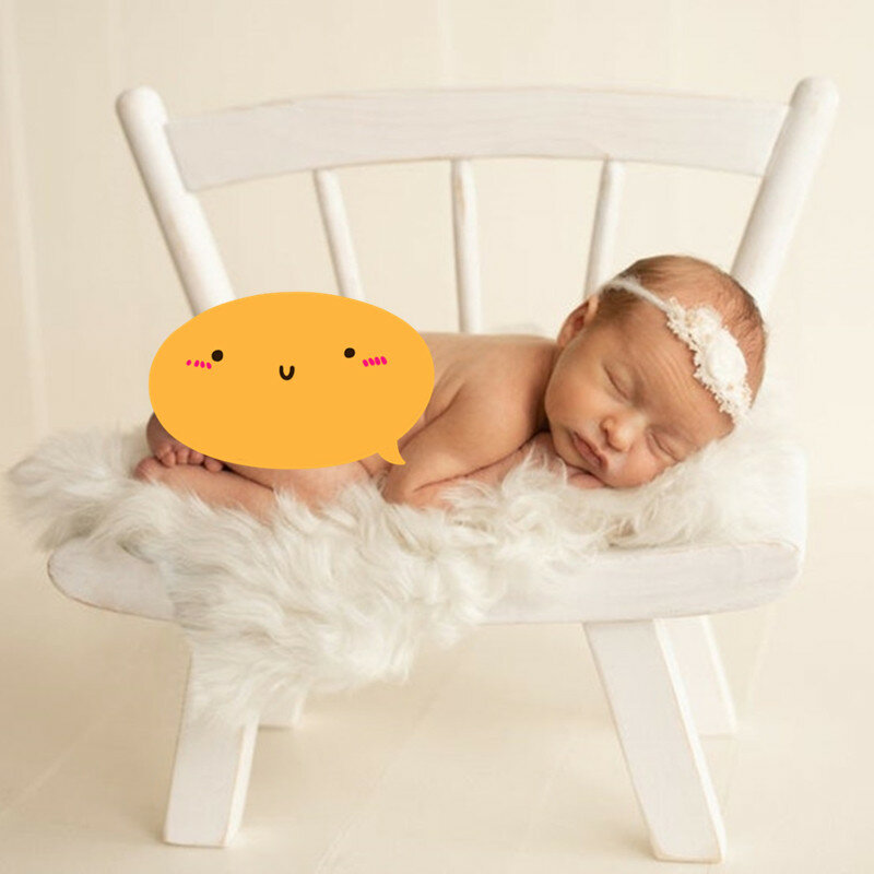 Chaise et lit en bois pour nouveau-né, accessoires de photographie, meubles pour bébé