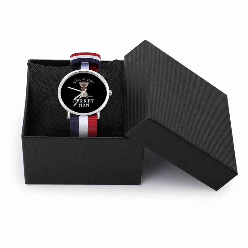 Reloj de cuarzo con diseño deportivo para chica, pulsera elástica de alta calidad, hurones
