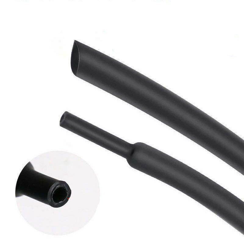 Tubo termorretráctil negro, tubo de 1mm, 1,5mm, 2mm, 2,5mm, 3mm, 3,5mm, 4mm, 5mm y 6mm, 5/1 Metro por lote