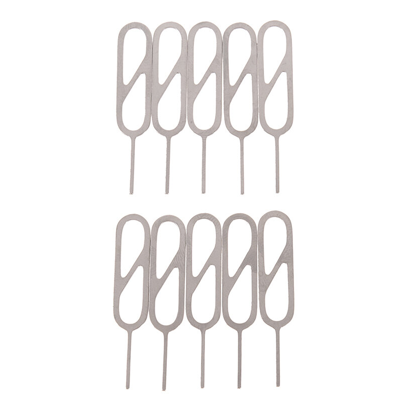 10pcs/lot Metal SIM Card Tray Removal Eject Pin Key Tool Needle For IPhone For Oppo For Vivo For Xiaomi