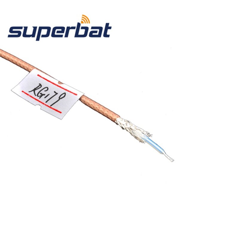 Superbat RF Coaxial Cable Adapter Connector M17/94-RG179/50ฟุตสาย Coaxial