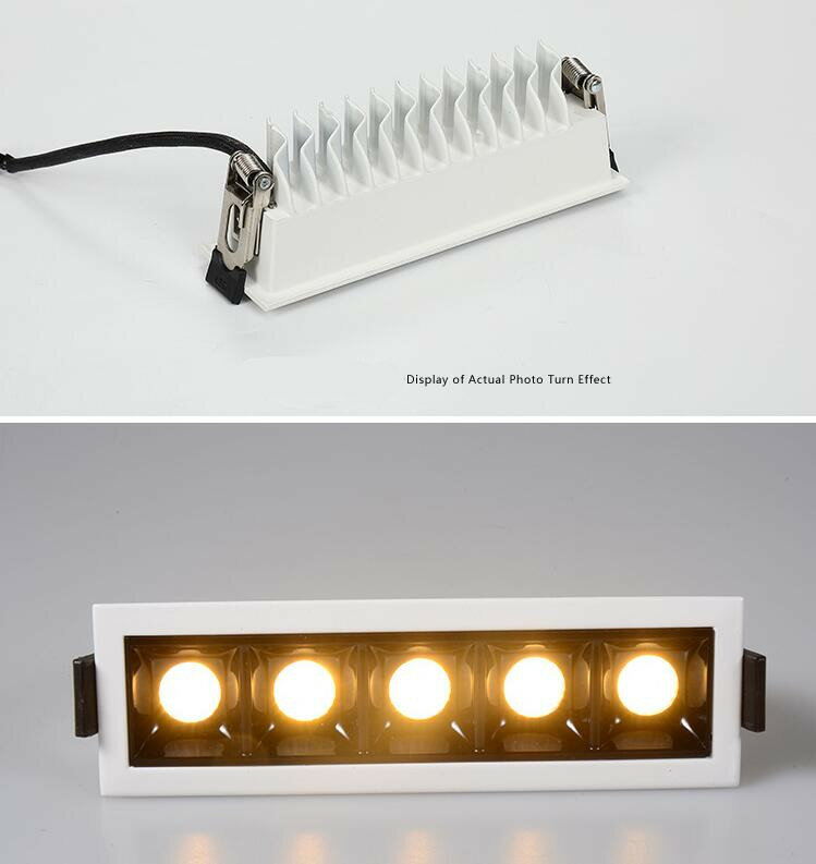 Możliwość przyciemniania taśmy wpuszczanej CREE LED lampy sufitowe 2w 4w 6w10W 20W 30W dolny COB LED światła AC85 ~ 265V taśmy LED lampa oświetlenie wewnętrzne