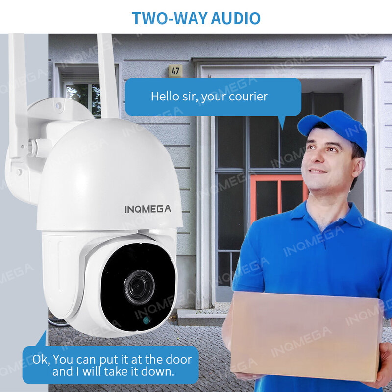 Nuova telecamera TUYA Wifi da 5mp Smart Cloud PTZ IP CAMERA Outdoor Auto Tracking Google Home Alexa videocamera di sorveglianza MINI