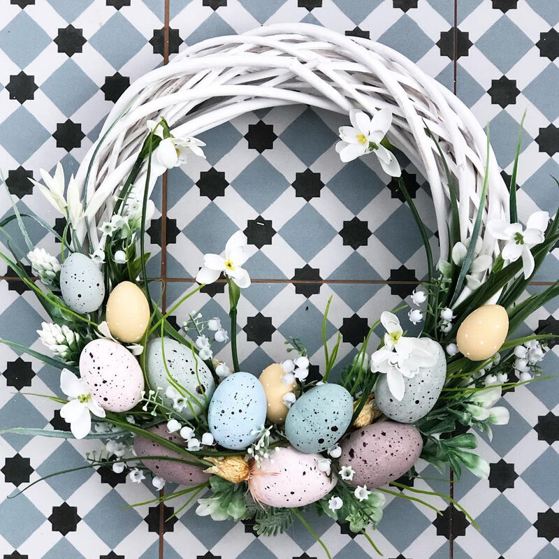 Huevos de Pascua de espuma de varios tamaños, decoración de corona DIY, regalos para niños, suministros de recuerdo de fiesta en casa, 20/50 piezas