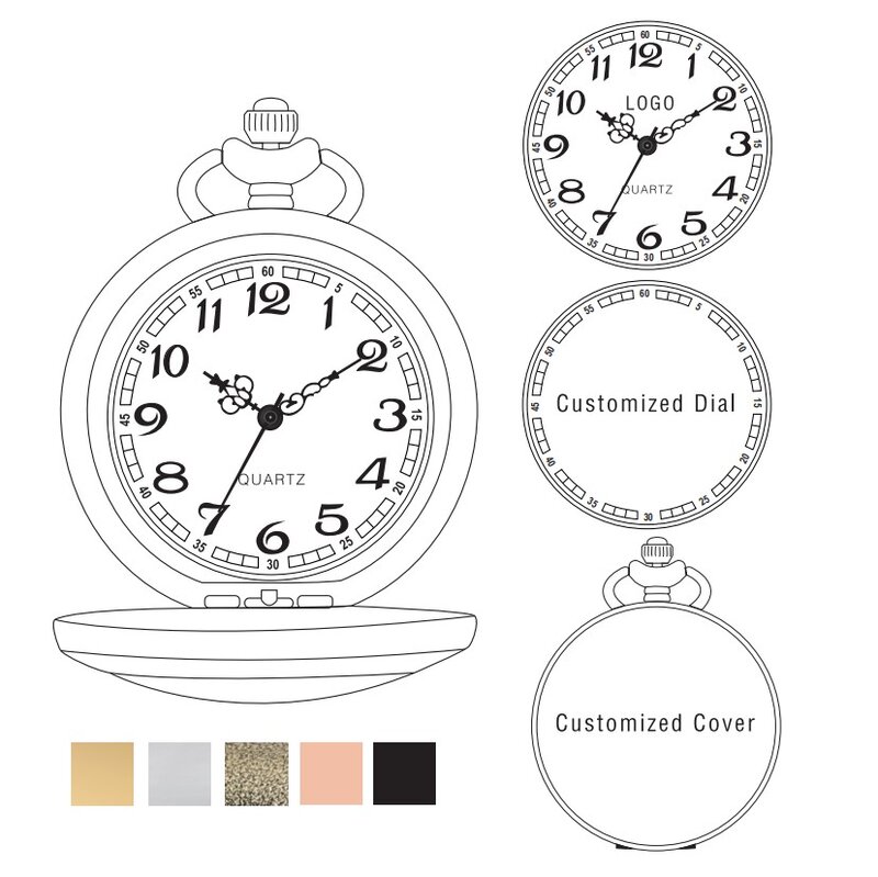 9 3/4 padrão retro bronze quartzo bolso relógio anzlog algarismos árabes dial fino corrente pingente colar presente para mulher