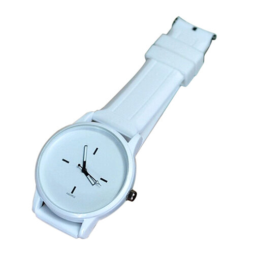Zegarek dla pary damski męski pasek z miękkiego silikonu zegar Jelly Quartz Lover's prezent sportowy zegarek na rękę Unisex dla miłośników mody watc
