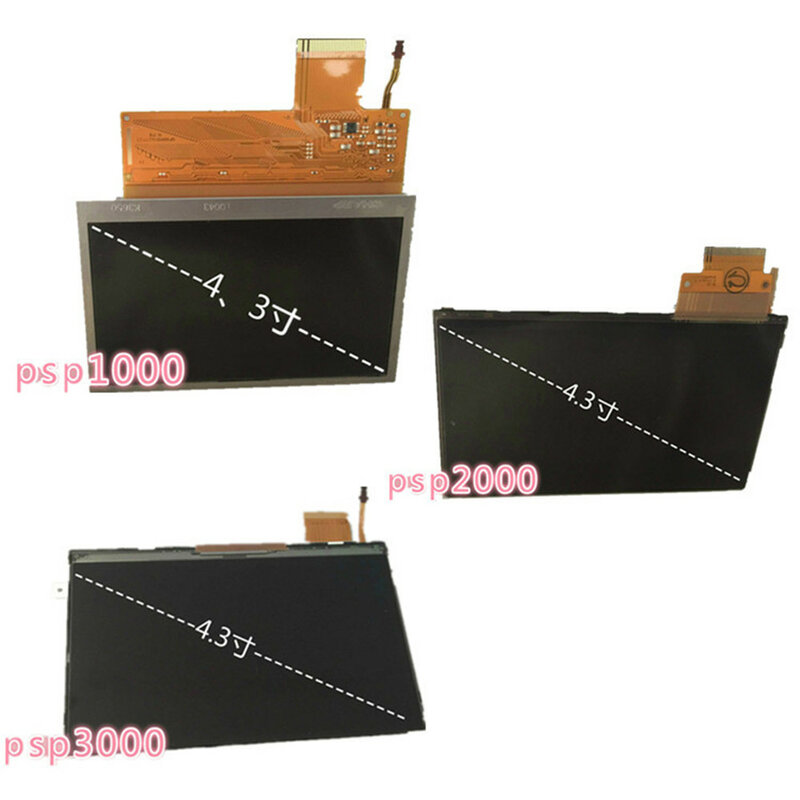 4.3' LCD Screen Display for PSP1000/ PSP2000/ PSP3000 Replacement Game Console LCD Screen Repair Parts