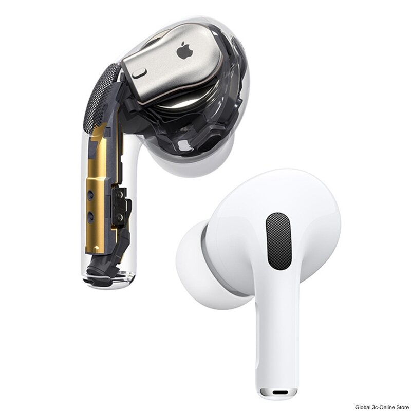 Apple-auriculares Airpods Pro inalámbricos por Bluetooth, Original, Airpods Pro, cancelación activa del ruido, con estuche de carga rápida