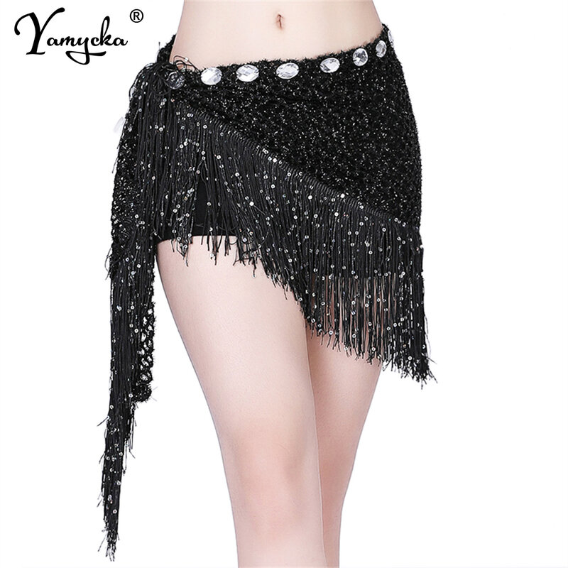 Minifalda negra transparente con diamantes de imitación para mujer, Falda corta para práctica de baile latino, club nocturno, playa, fiesta, verano, y2k