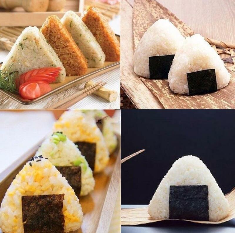 Molde Triangular para hacer Sushi, Juego de 4 unids/set, Onigiri bola de arroz, prensa de comida, accesorios de cocina japonesa Bento