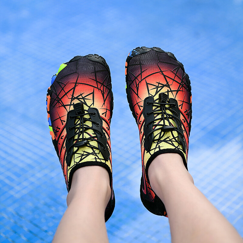 2022ใหม่ชายหาด Aqua รองเท้าน้ำเด็กด่วนผู้หญิงแห้ง Breathable กีฬารองเท้าผ้าใบรองเท้า Barefoot ว่ายน้ำเดินป่...