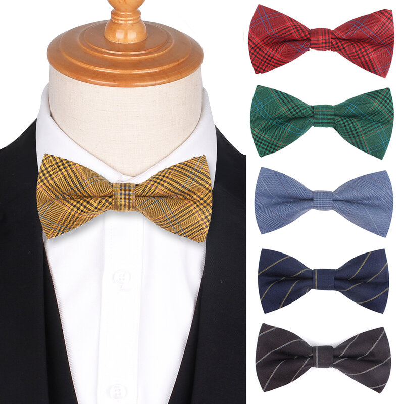 Hohe Qualität Bowtie Für Männer Frauen Klassische Baumwolle Bogen Krawatten Casual Plaid fliege Für Hochzeit Corbata Anzüge Bowties Business krawatte