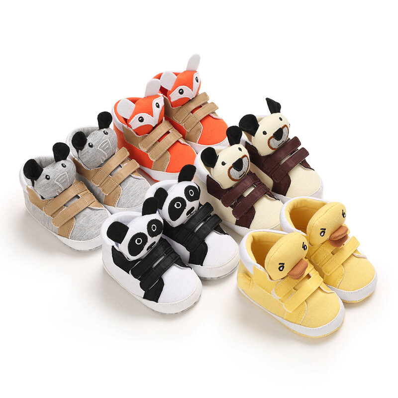 Zapatos de suela blanda para bebé recién nacido, calzado informal para cuna, con dibujos animados, novedad