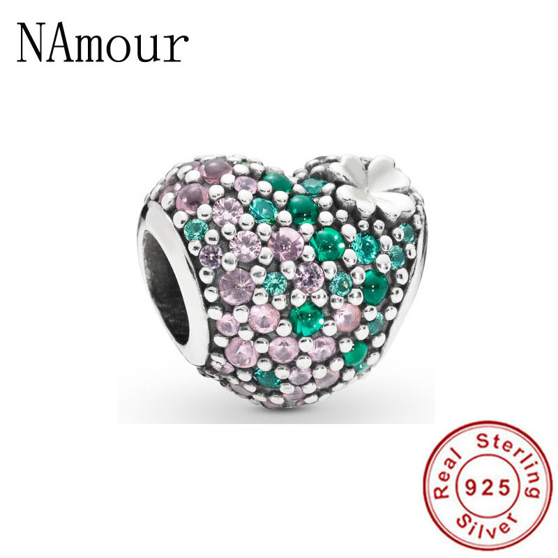 2020 nouveau livraison gratuite océan mosaïque boule arbre généalogique trèfle étoile nœud perle ajustement Original Pandora breloques argent 925 bracelet femmes