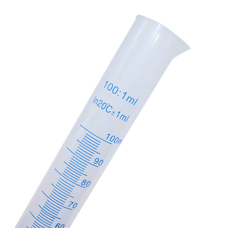 1 قطعة 100 مللي قياس كوب البلاستيك الطبخ اسطوانة السائل الأزرق مقياس أداة مختبر الكيميائية أداة مختبر المدرسة