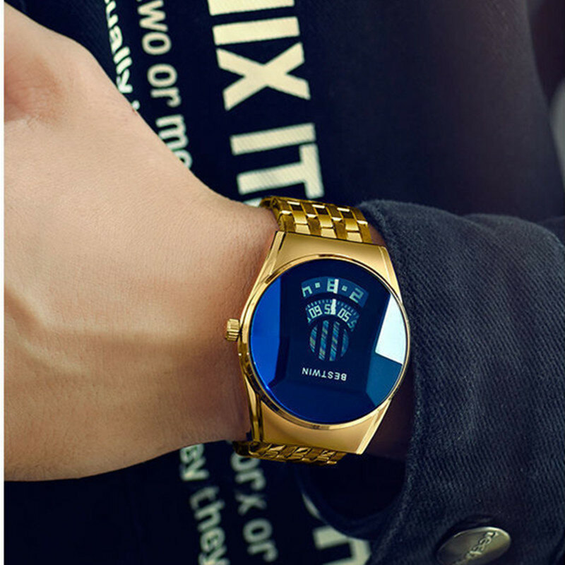 남녀공용 럭셔리카 로고 디자인 방수 쿼츠 학생 시계, 블루 레이디 시계, 개성 패션 커플 시계, 신제품