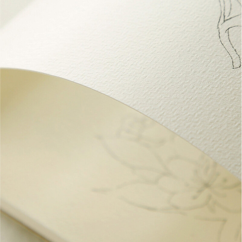 Libro de acuarela de algodón mezclado de 300g, papel de acuarela de grano fino, pintado a mano, borrador de línea para artista, pintura, estudiante, 10/12 hojas