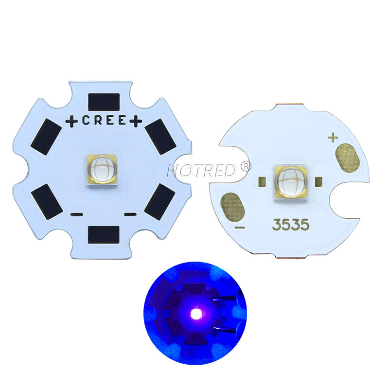 오리지널 1-10 개 3W-5W UV/울트라 바이올렛 LG3535 고전력 LED 이미터 다이오드, 380nm 385nm 75 도 130 도 UV 경화 잉크