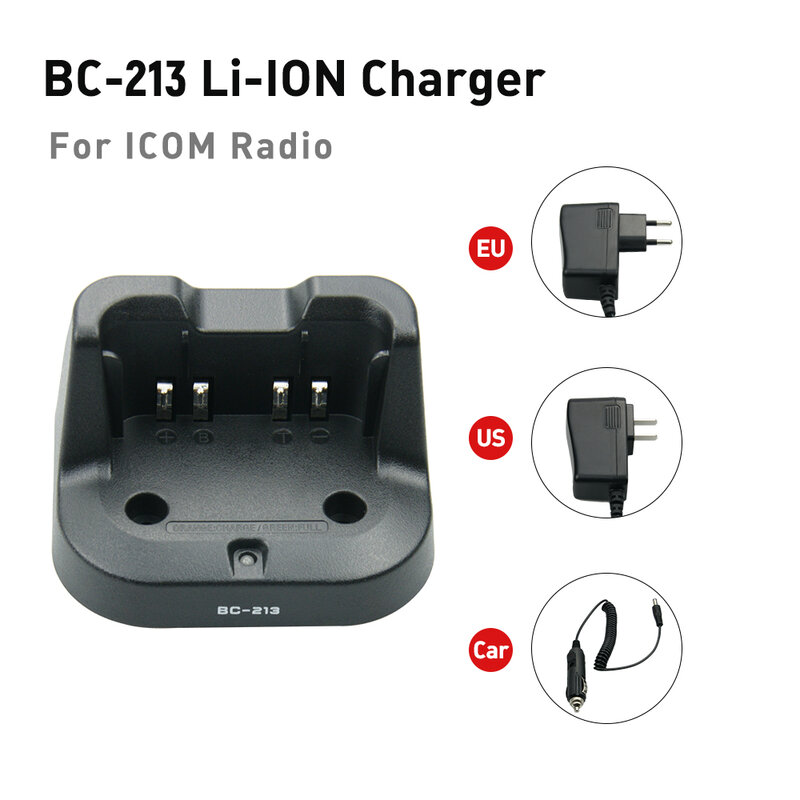 Bc213 carregador de bateria desktop rápido para icom f1000 f2000 f1100 f2100d a16 walkie talkie
