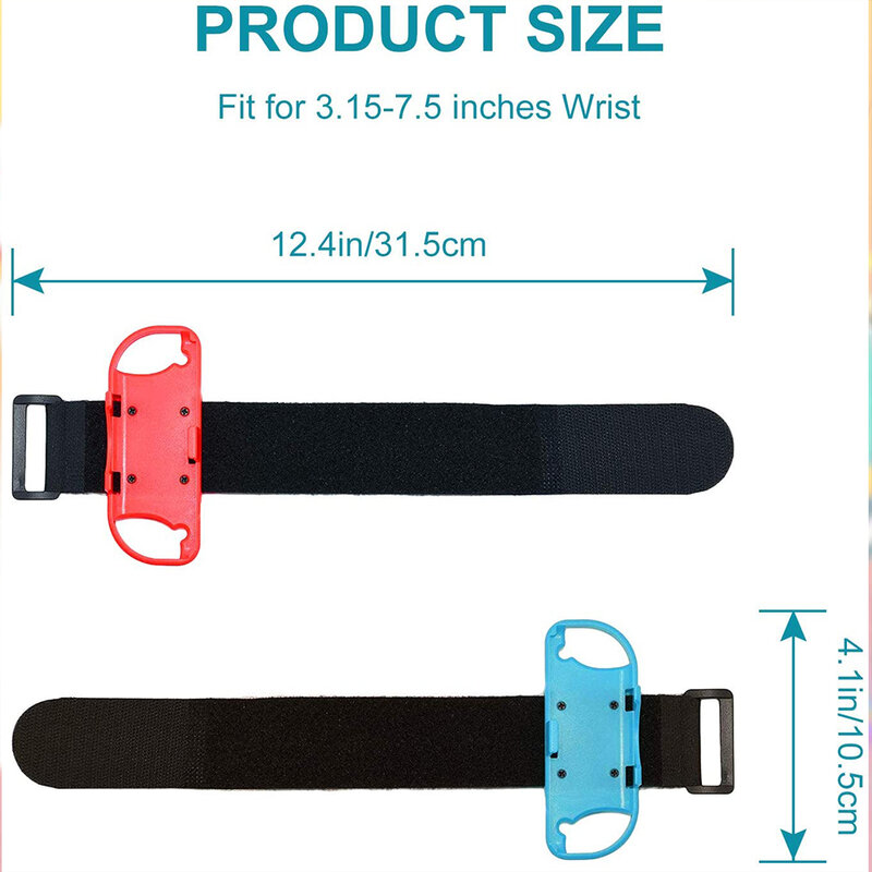 2 Stuks Verstelbare Game Armband Strap Voor Nintendo Switch Vreugde-Con Controller Wrist Dance Band Armband Voor Schakelaar Oled accessoires