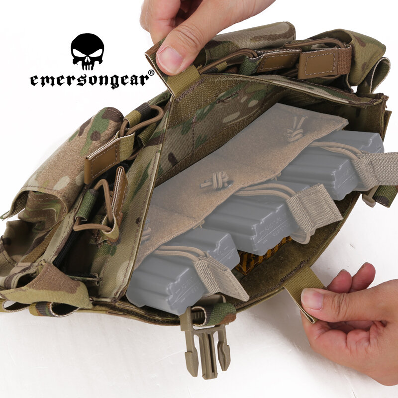 EMERSONGEAR Tactical 556 Magazine Bag Mag Pouch For Airsoft Chest Rig Vest Plate Carrier Outdoor Hunting Shooting Paintball