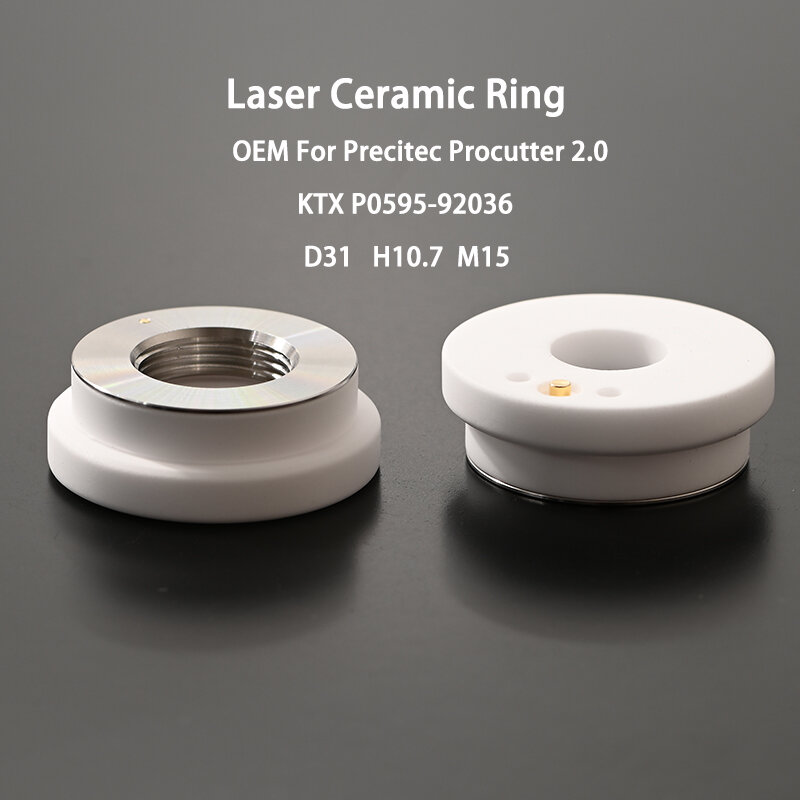 Boquillas de cerámica láser OEM, soporte de anillo KTX KT X P0595-92036, para Precitec Procutter 2,0 D31 H10.7 M15